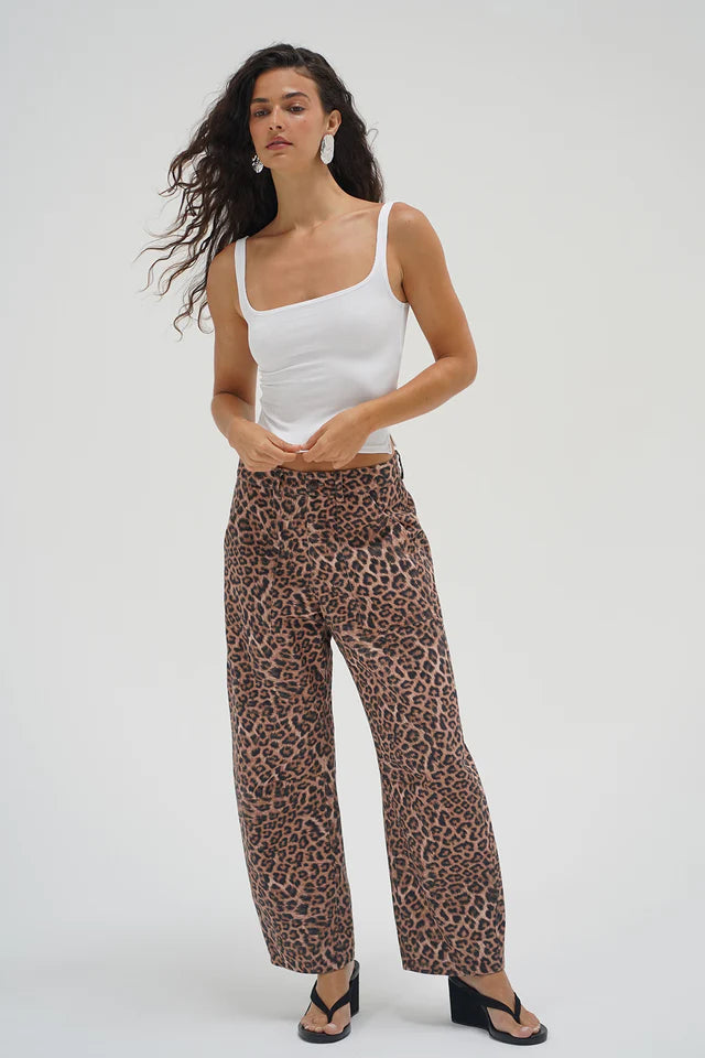 LNA | Cross Creek Leopard Pant