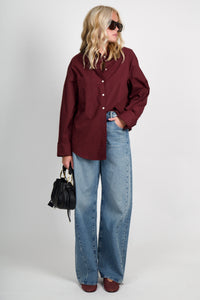 SMYTHE | Classic Relaxed Shirt - Wine