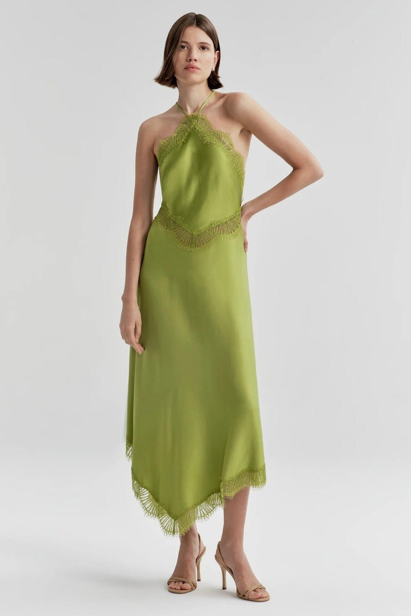 A.L.C. | Lucia Dress - Peridot Scarlet Clothing A.L.C. | Lucia Dress - Peridot Scarlet Clothing
