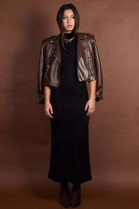 GENERATION LOVE | Cosita Vegan Leather Jacket - Mahogany