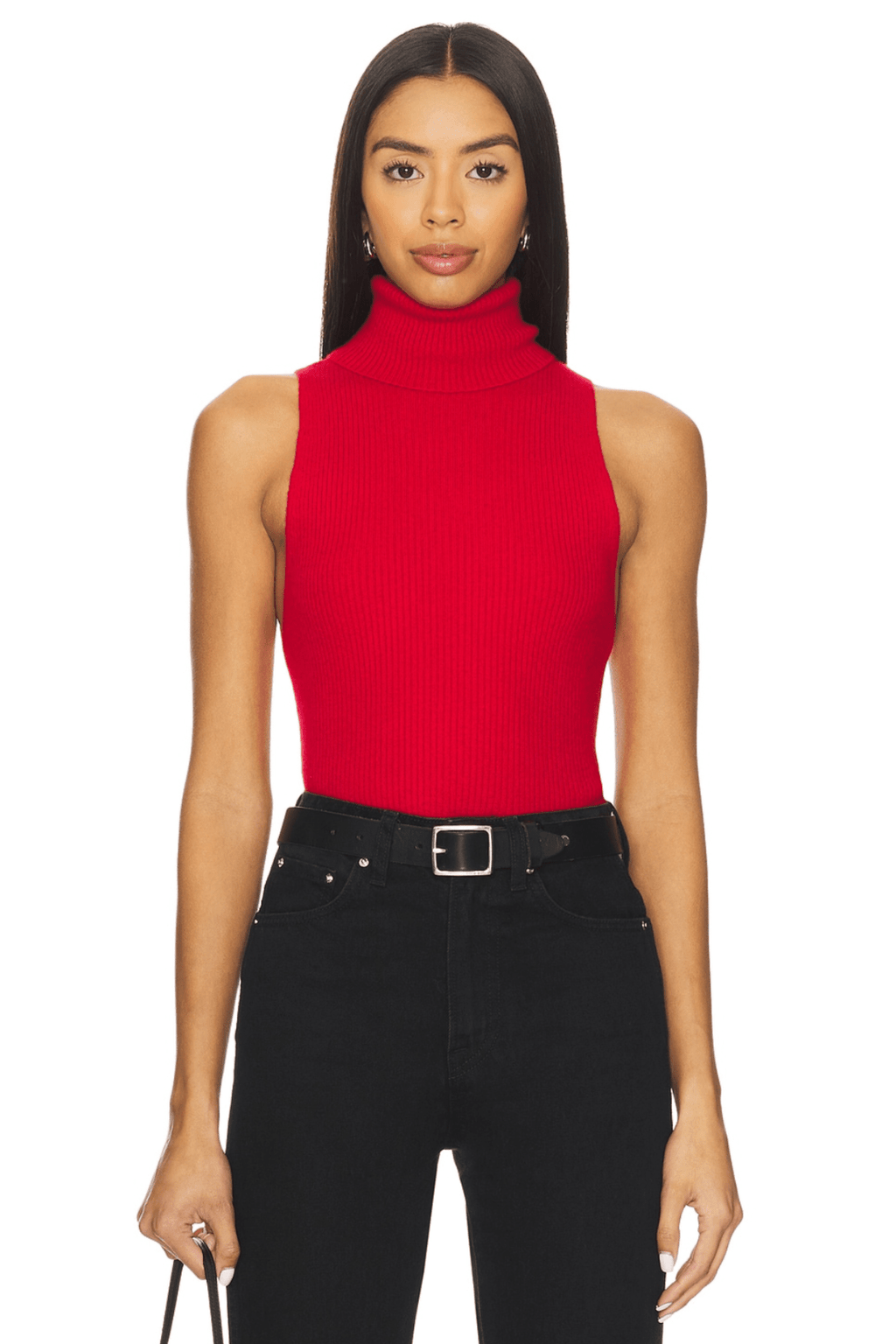 ENZA COSTA | Knit Cashmere Sleeveless Sweater - Classic Red