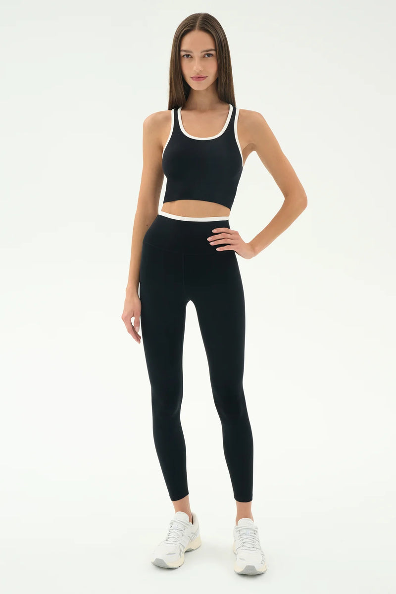 SPLITS59 | Dual High Waist Airweight 7/8 Legging - Black/White