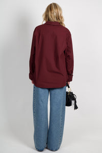 SMYTHE | Classic Relaxed Shirt - Wine