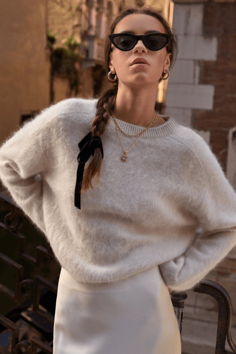 CAMI NYC | Niall Cashmere Sweater - Oat