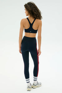 SPLITS59 | Ella High Waist Airweight 7/8 - Indigo/Pirate Red
