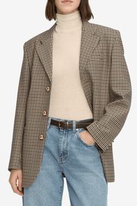 FRAME | The Houndstooth Blazer - Navy