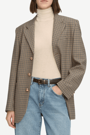 FRAME | The Houndstooth Blazer - Navy