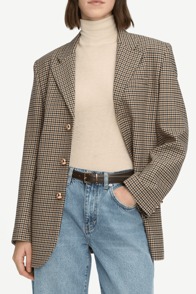 FRAME | The Houndstooth Blazer - Navy