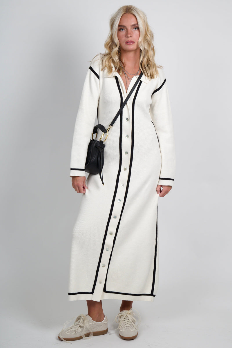SANCIA | The Autumn Knit Dress - Frost
