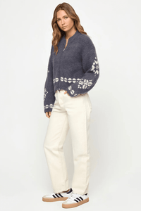 L SPACE | Cosmos Sweater - Snowy Mile Fair Isle