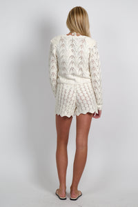 GENERATION LOVE | Joe Crystal Pointelle Shorts - Natural