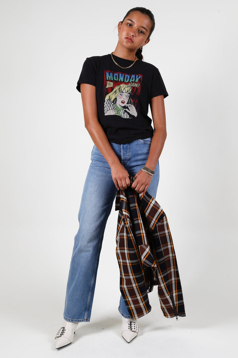 RE/DONE | 90's High Rise Loose - Worn Blue