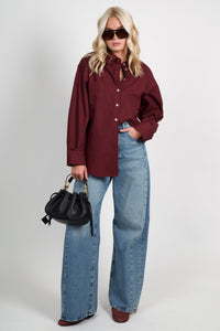 SMYTHE | Classic Relaxed Shirt - Wine