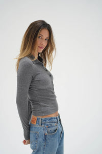 LNA | Kylee Snap Long Sleeve - Galaxy