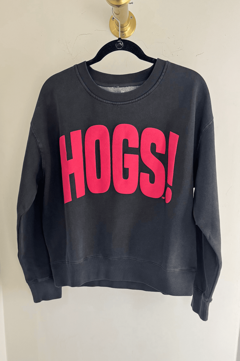 HOGS! Puff Ink Sweatshirt - Smoke