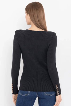 GENERATION LOVE | Cherish Rib Cardigan - Black