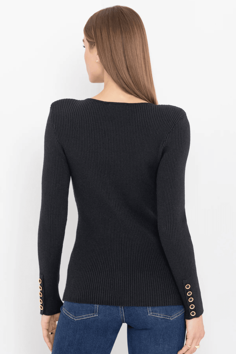 GENERATION LOVE | Cherish Rib Cardigan - Black