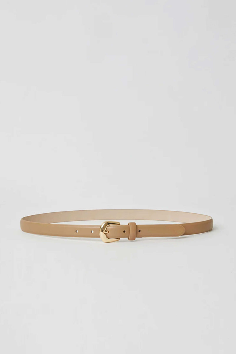 B-LOW THE BELT | Kennedy Mini Leather Belt - Camel
