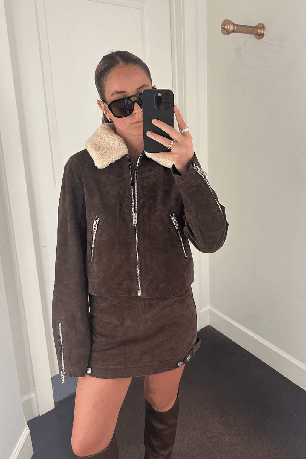 BLANK NYC | Down To Earth Jacket - Chocolate
