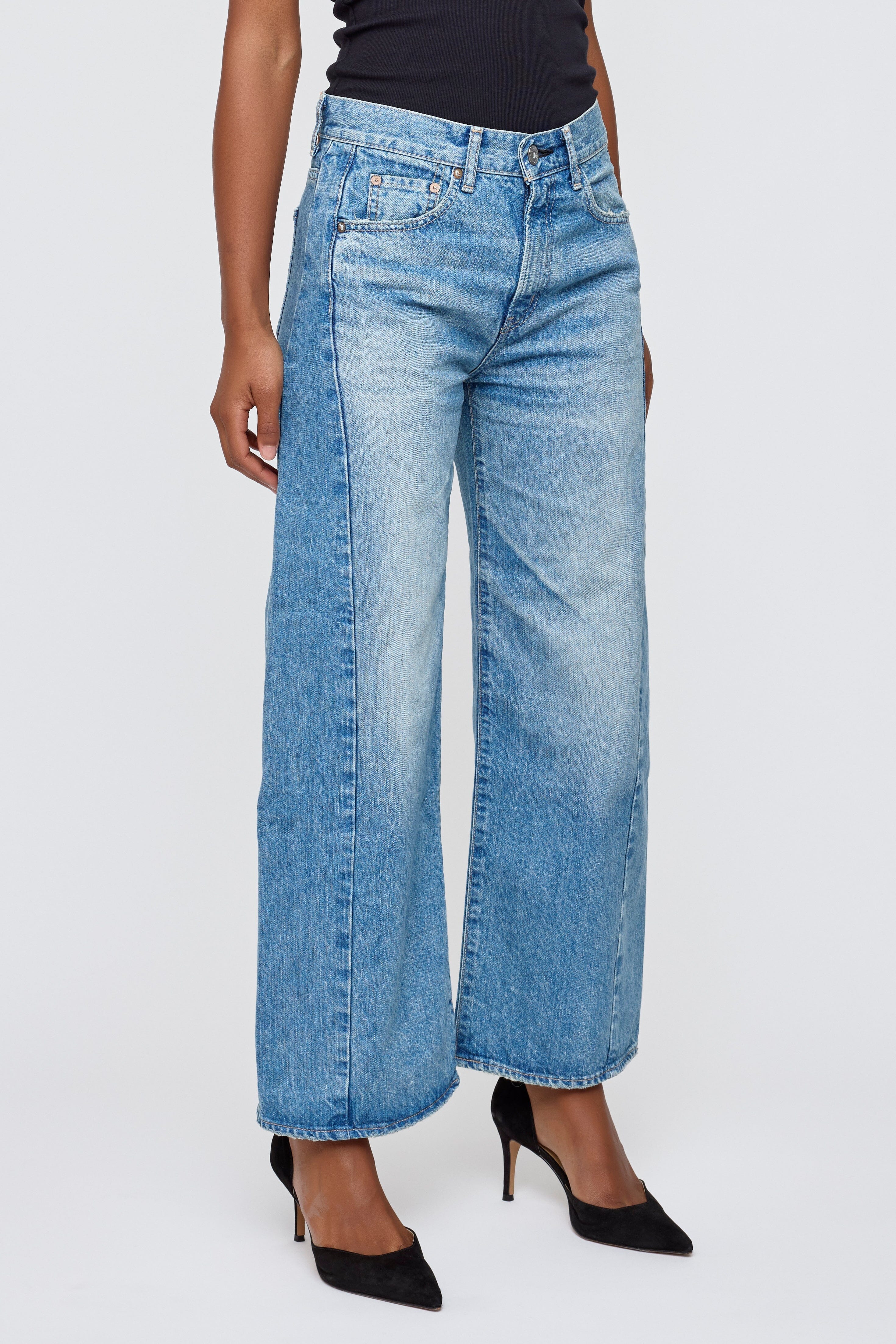 MOUSSY | Bayard Side Line Cocoon Pant - Denim – Scarlet Clothing