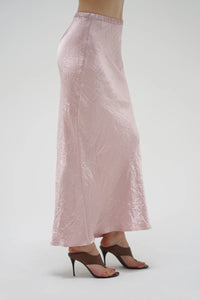 LNA | Eva Shine Skirt - Rosewater Shine