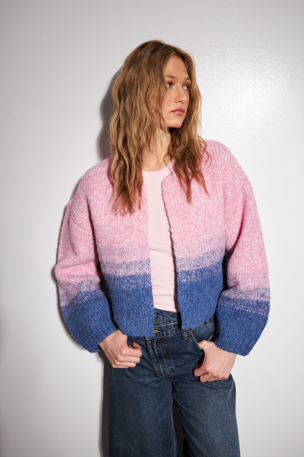 JOHN + JENN | Reece Cardigan - Candy Floss
