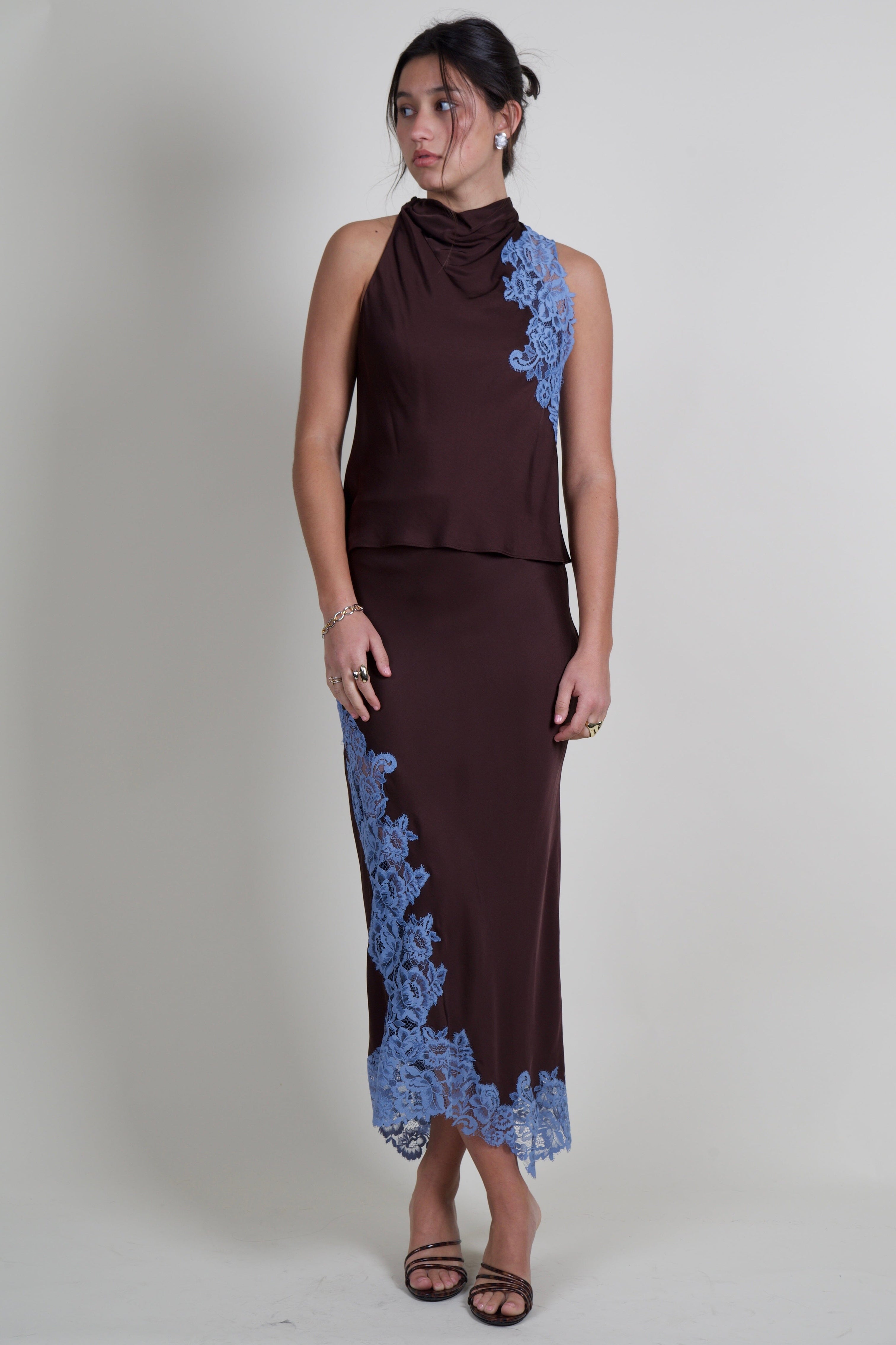 A.L.C. | Olivia Skirt - Ganache/French Blue – Scarlet Clothing