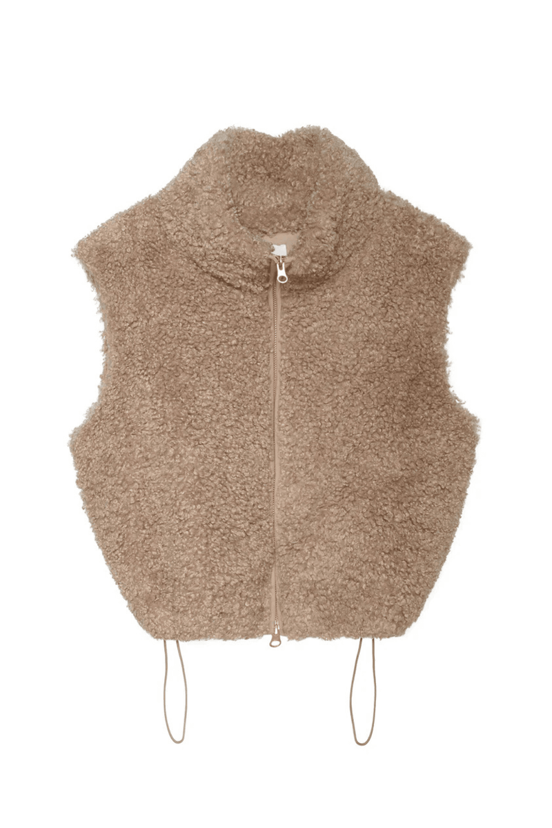 SUNDAYS | Sherpa Cecily Vest - Latte