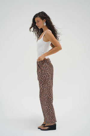LNA | Cross Creek Leopard Pant