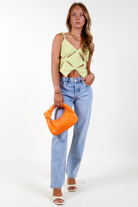 Tulum Knit Top - Lime