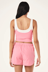 P.E NATION | Forward Tank - Pink Lemonade / Whisper White