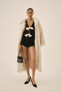 FOR LOVE & LEMONS | Bonnie Boucle Top - Black