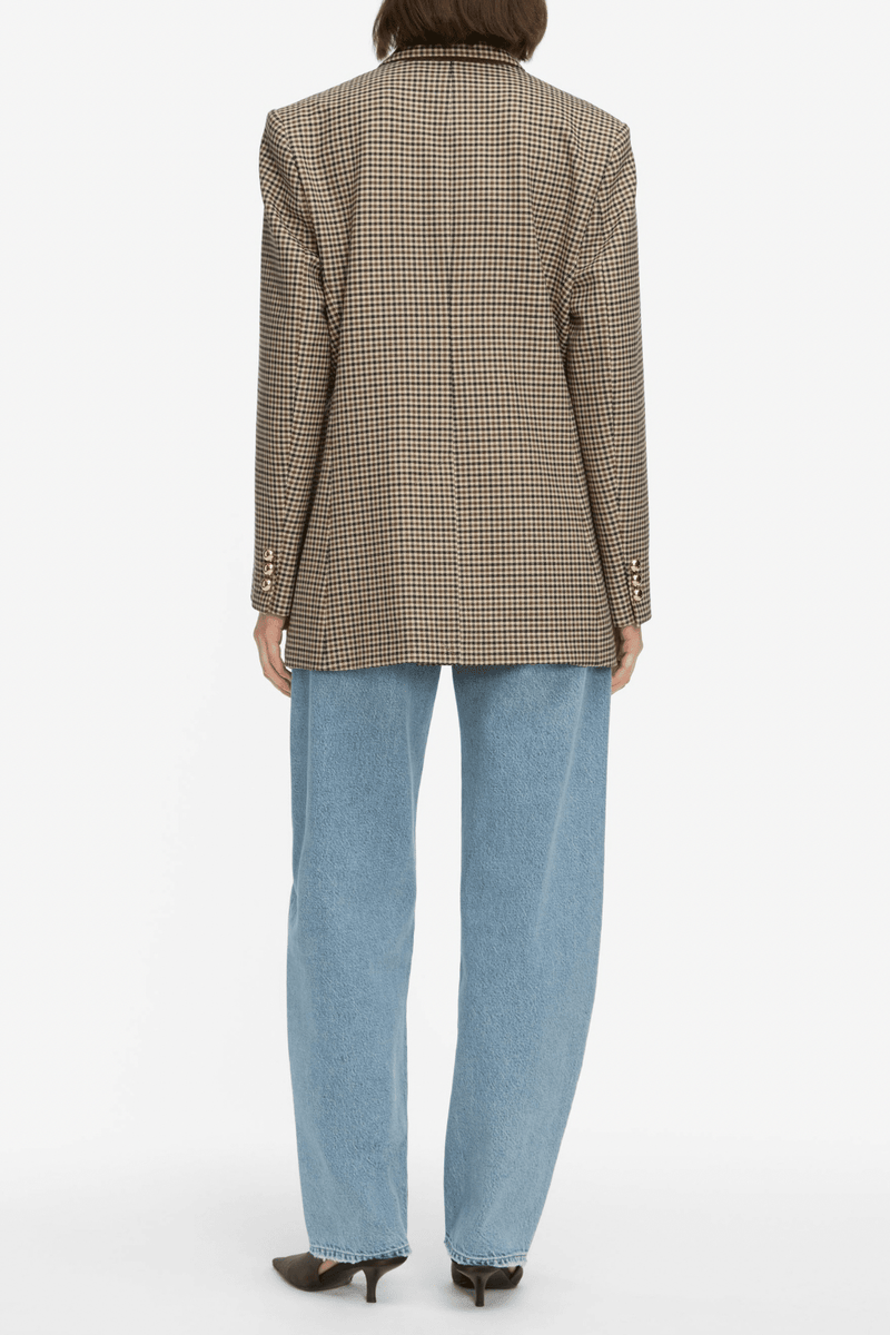 FRAME | The Houndstooth Blazer - Navy