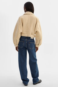 LAMARQUE | Sherpa Biker Jacket - Beige