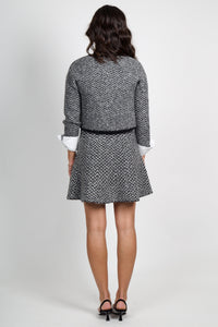 DEREK LAM | Imogen Knit Mini Skirt - Herringbone
