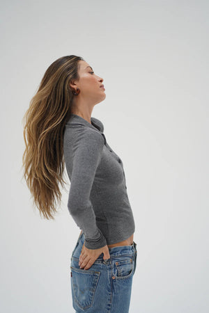 LNA | Kylee Snap Long Sleeve - Galaxy