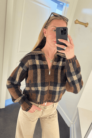 BLANK NYC | Prep Academy Zip Up Sweater