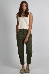 Hook & Eye Knit Top - Beige