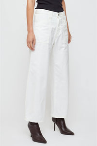 MOUSSY | MV Malba Gusset Cargo Pants - White