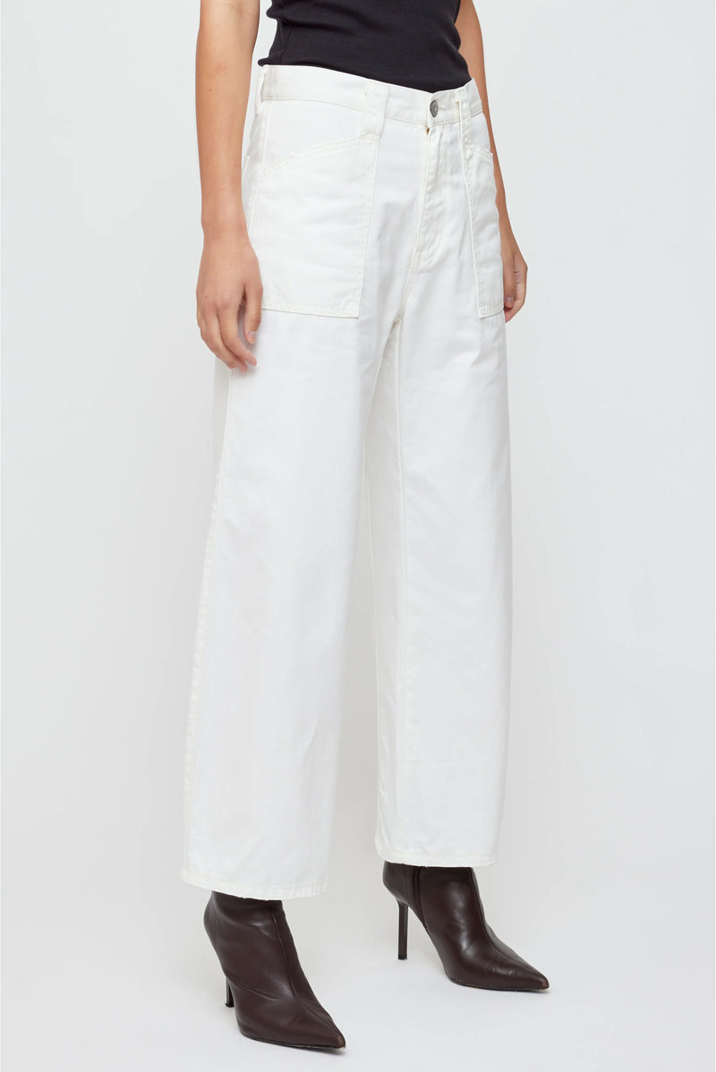 MOUSSY | MV Malba Gusset Cargo Pants - White