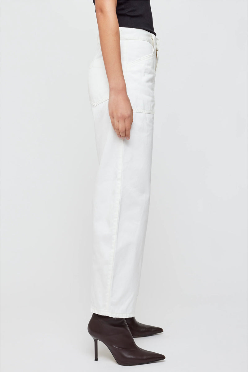 MOUSSY | MV Malba Gusset Cargo Pants - White