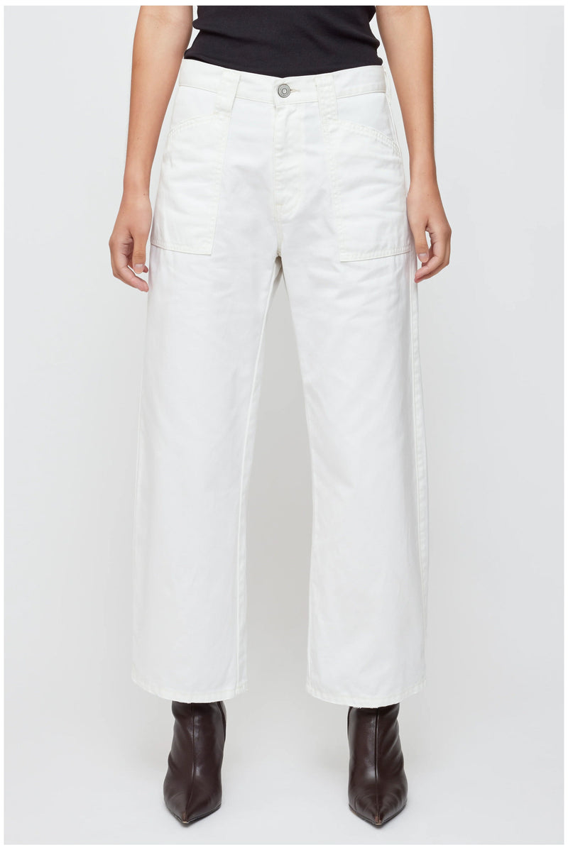 MOUSSY | MV Malba Gusset Cargo Pants - White
