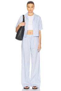 ENZA COSTA | Poplin Resort Pant - Light Blue