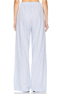 ENZA COSTA | Poplin Resort Pant - Light Blue
