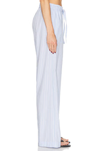 ENZA COSTA | Poplin Resort Pant - Light Blue
