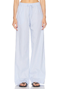 ENZA COSTA | Poplin Resort Pant - Light Blue