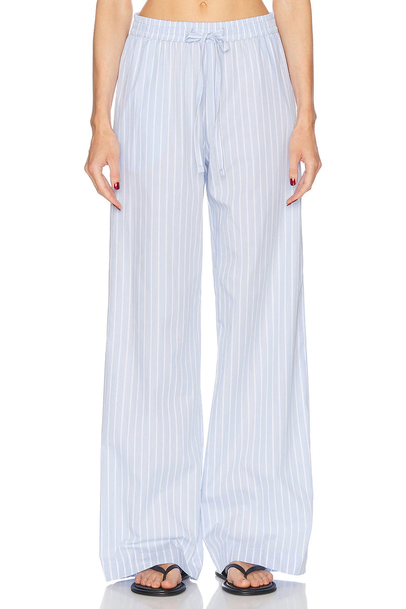 ENZA COSTA | Poplin Resort Pant - Light Blue