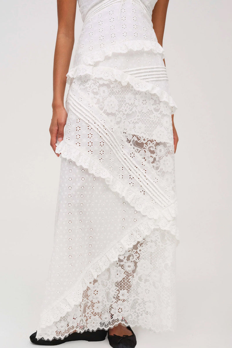 FOR LOVE & LEMONS | Rosalyn Maxi Dress - White