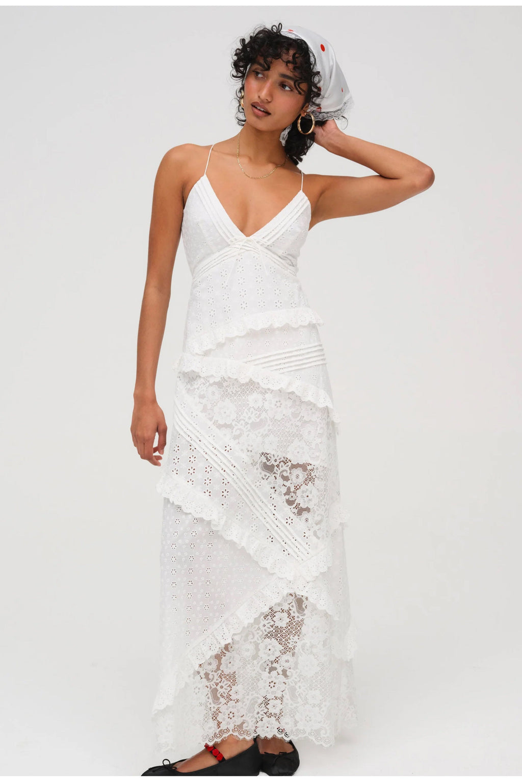 FOR LOVE & LEMONS | Rosalyn Maxi Dress - White