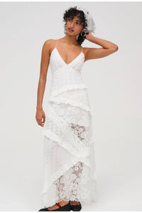 FOR LOVE & LEMONS | Rosalyn Maxi Dress - White